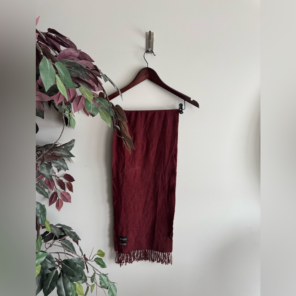Jos. A. Bank Burgundy cashmere Scarf